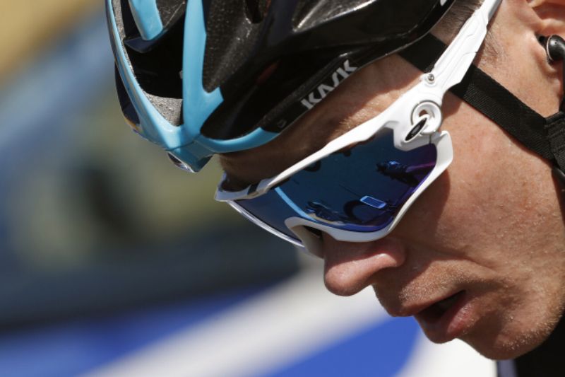 Chris Froome při druhé etapě Vuelty. 