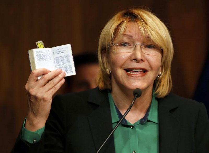Sesazená venezuelská generální prokurátorka Luisa Ortegová.