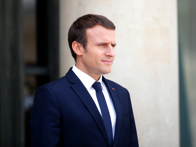 Francouzský prezident Emmanuel Macron. Francouzský prezident Emmanuel Macron.