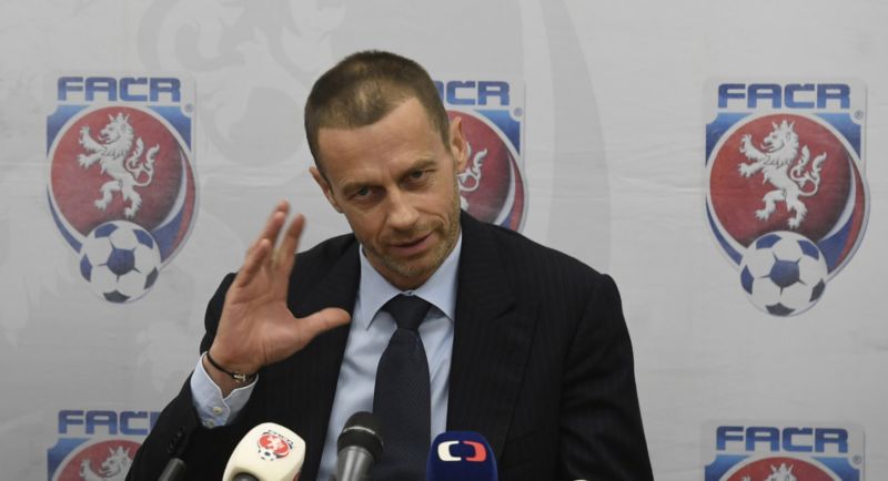 Předseda UEFA Aleksander Čeferin na návštěvě v České republice.