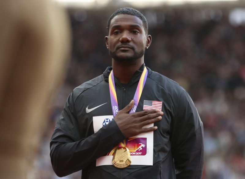 Slavný dopingový hříšník atlet Justin Gatlin.