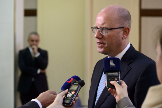 Premiér Bohuslav Sobotka. Premiér Bohuslav Sobotka.