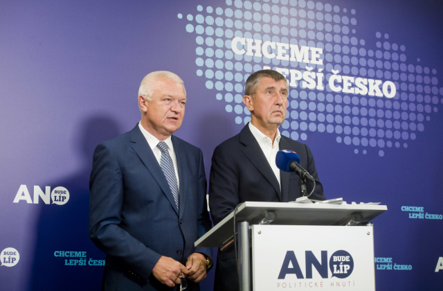 Jaroslav Faltýnek (vlevo) a Andrej Babiš.