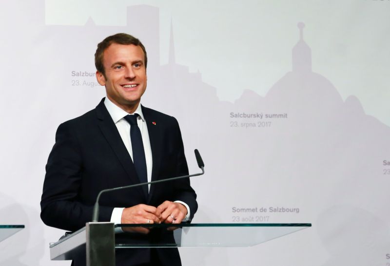 Francouzský prezident Emmanuel Macron. Francouzský prezident Emmanuel Macron.