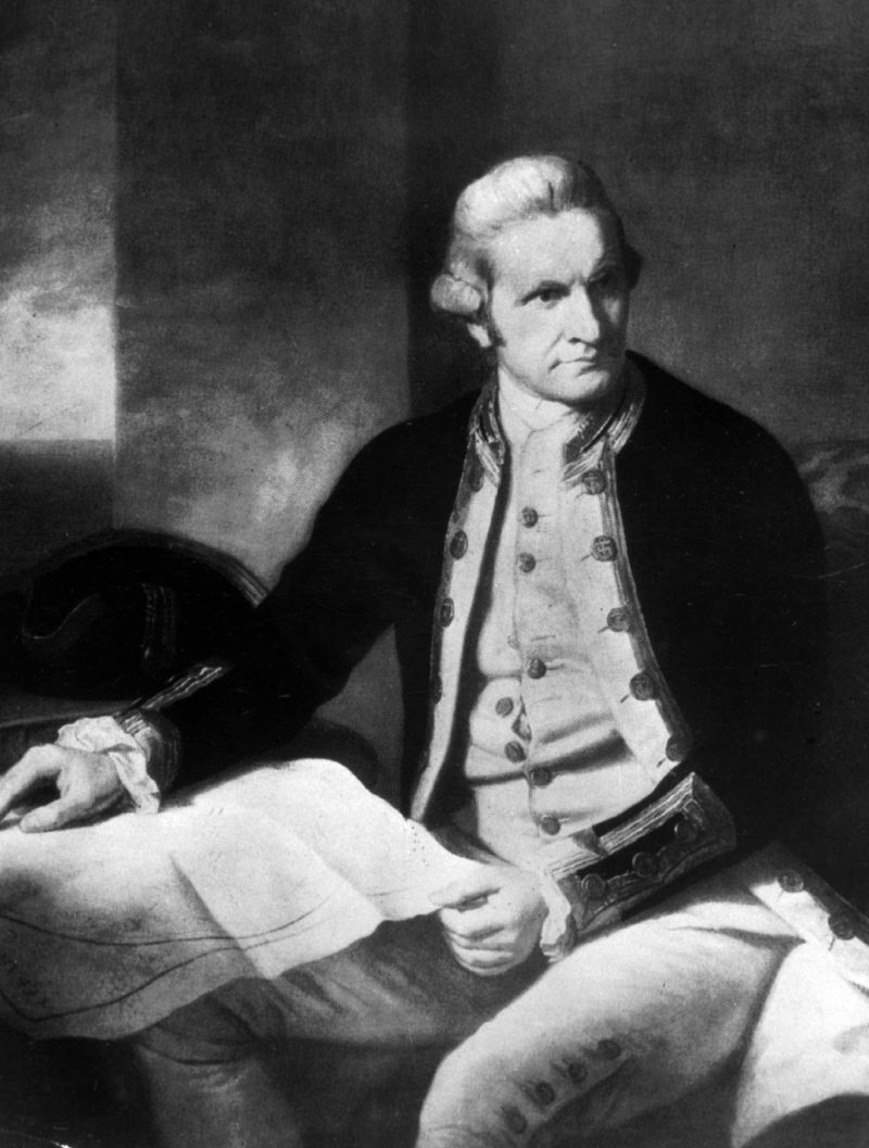 Britský mořeplavec James Cook. Britský mořeplavec James Cook.