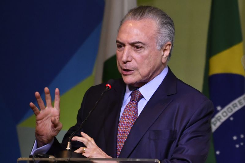 Brazilský prezident Michel Temer. Brazilský prezident Michel Temer.
