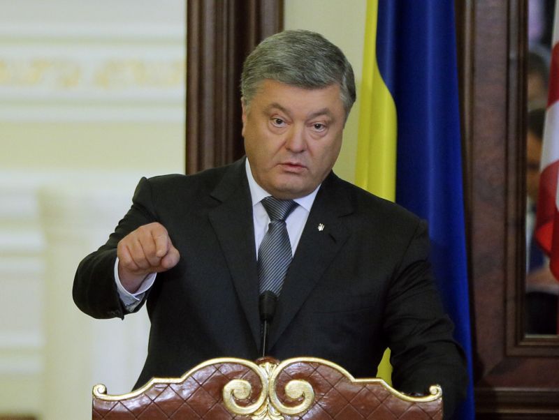Ukrajinský prezident Petro Porošenko.