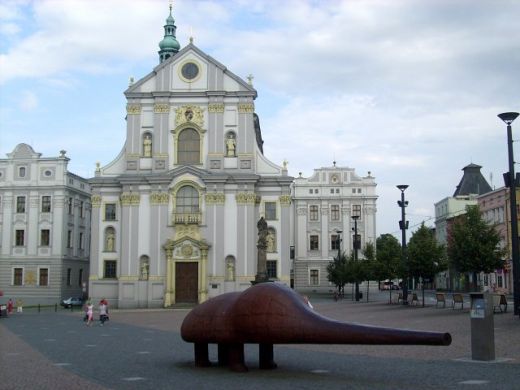Kostel sv. Vojtěcha v Opavě. 