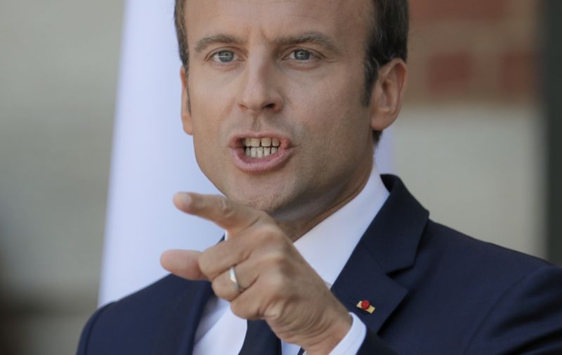 Francouzský prezident Emmanuel Macron. Francouzský prezident Emmanuel Macron.