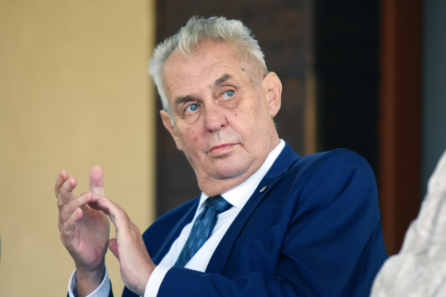 Prezident Miloš Zeman.