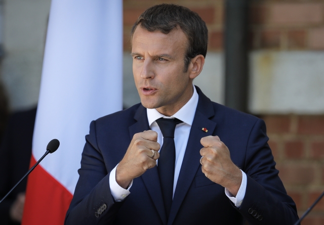 Francouzský prezident Emmanuel Macron. Francouzský prezident Emmanuel Macron.