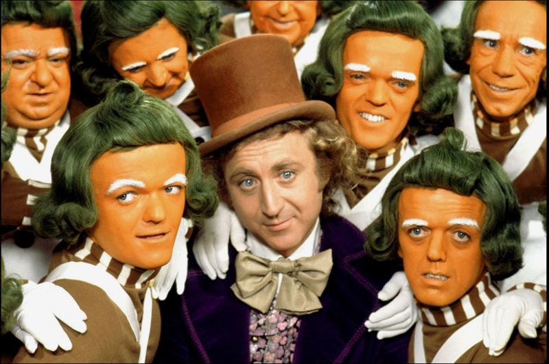 Gene Wilder v roli Willyho Wonky. 