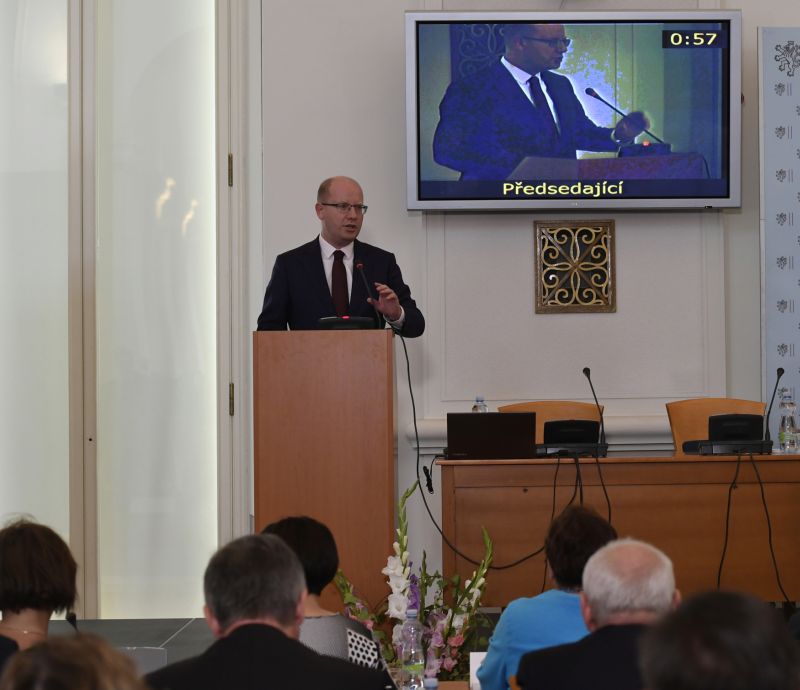 Premiér Bohuslav Sobotka. 