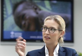 Volební lídryně Alternativy pro Německo Alice Weidelová.