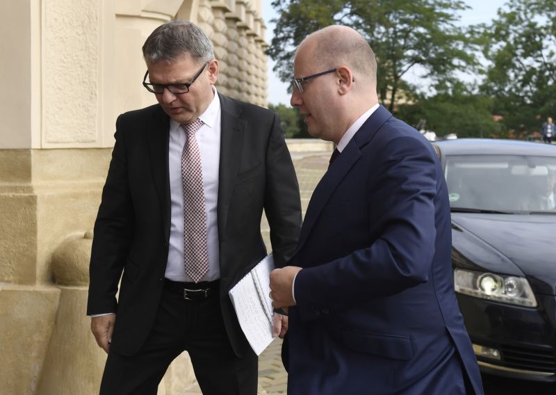 Lubomír Zaorálek (vlevo) a Bohuslav Sobotka.