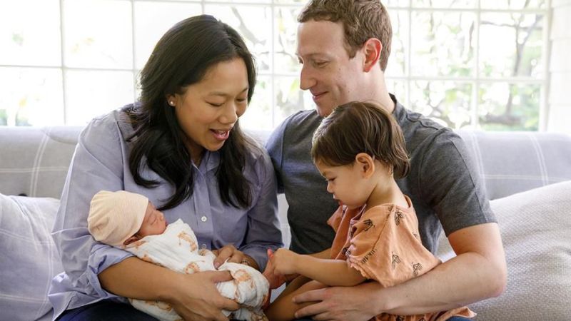 Mark Zuckerberg s manželou Priscillou Chanovou a dvěma dcerami.