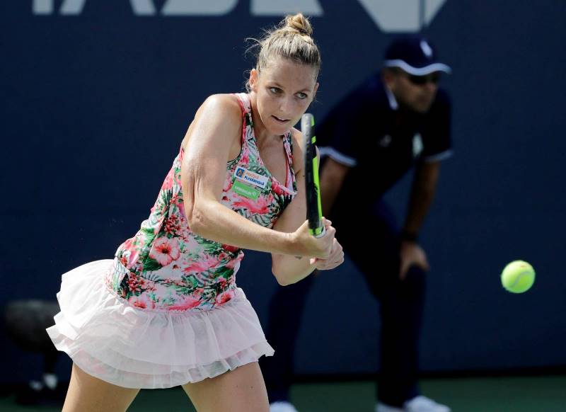 Tenistka Kristýna Plíšková jako první postoupila do druhého kola US Open. Tenistka Kristýna Plíšková jako první postoupila do druhého kola US Open.