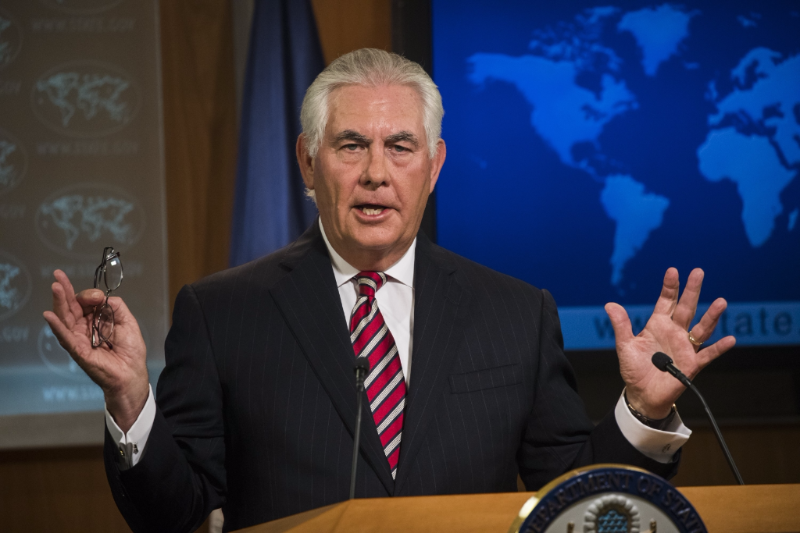 Americký ministr zahraničí Rex Tillerson. Americký ministr zahraničí Rex Tillerson.