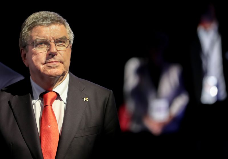 Předseda mezinárodního olympijského výboru Thomas Bach. Předseda mezinárodního olympijského výboru Thomas Bach.