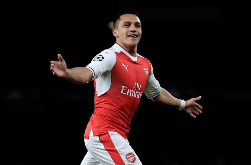 Chilský útočník ve službách Arsenalu Alexis Sánchez.