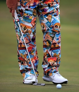 John Daly je svými extravagantními kalhotami proslulý.