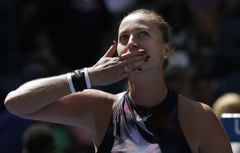 Petra Kvitová postoupila na US Open do osmifinále. 