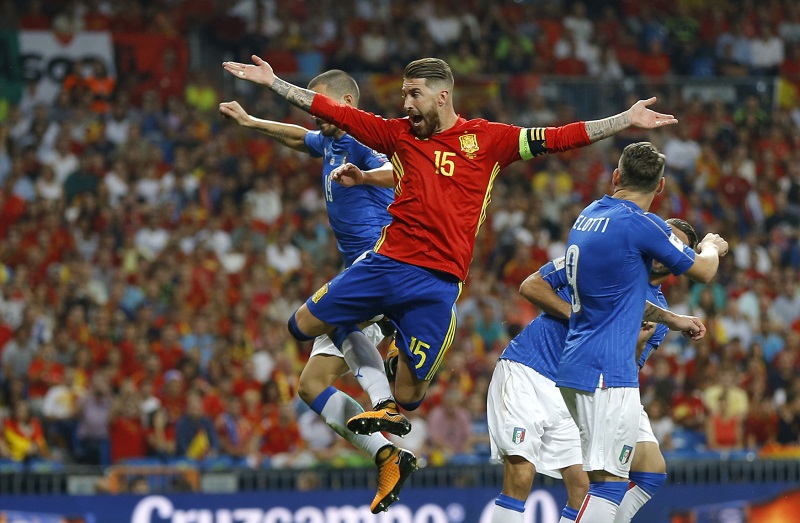 Sergio Ramos opět vyztužil Španělskou obranu.