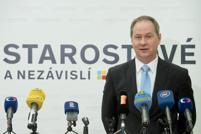 Šéf hnutí Starostové a nezávislí Petr Gazdík.