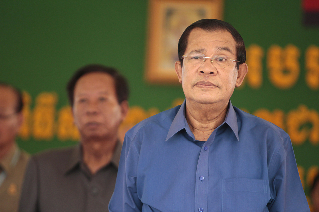 Kambodžský premiér Hun Sen.