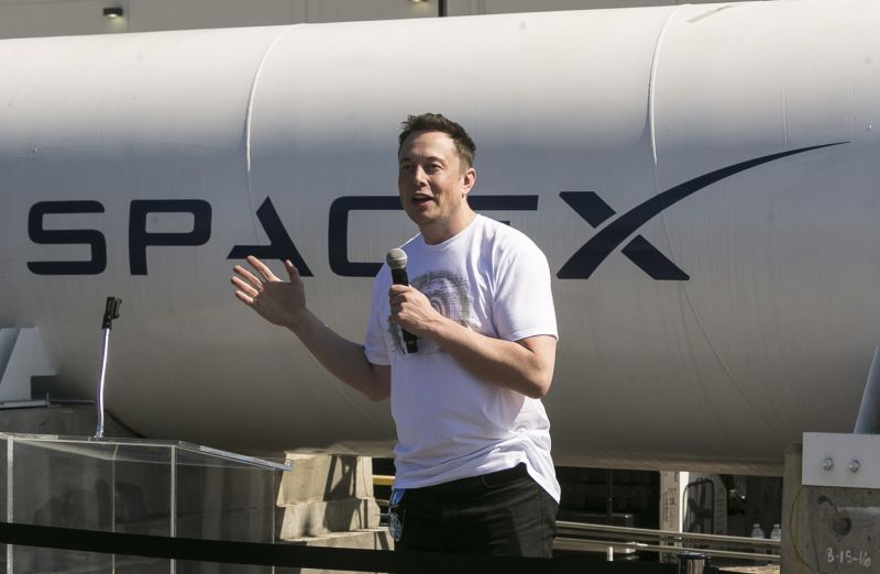 Americký podnikatel Elon Musk. 