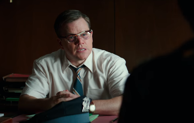 Matt Damon ve snímku Suburbicon: Temné předměstí. 