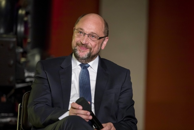 Sociálnědemokratický kandidát na německého kancléře Martin Schulz. 