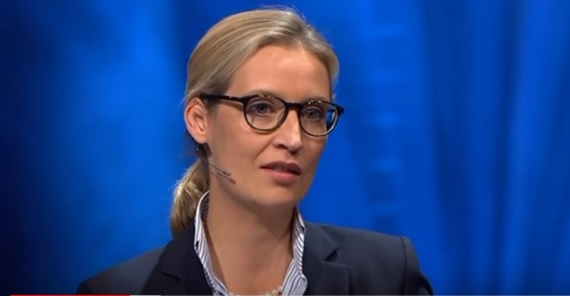 Volební vůdkyně AfD Alice Weidelová. 