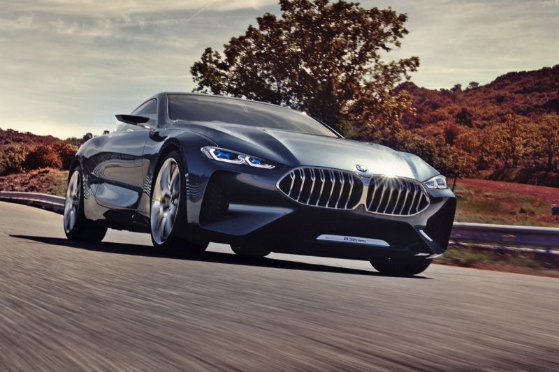 Ostrý vzhled konceptu BMW 8 Coupé.
