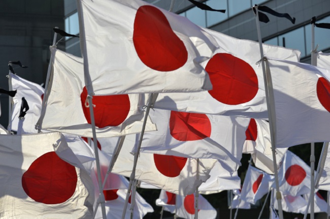Japonská vlajka.