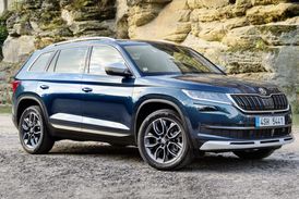 Kodiaq Scout své off-roadové schopnosti zdůrazňuje i svým vzhledem.