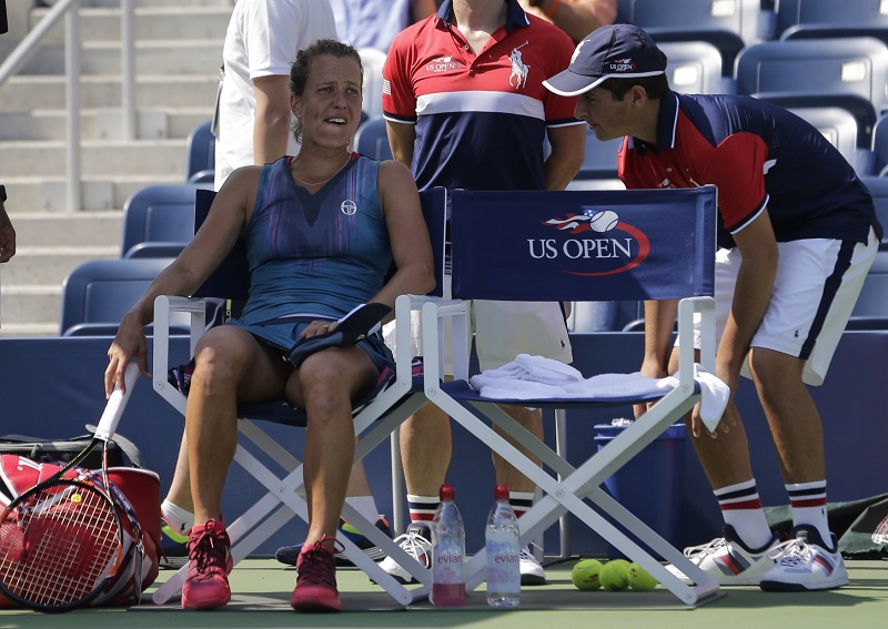Tenistka Barbora Strýcová na turnaji US Open. 