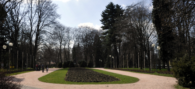 Hradec Králové, Jiráskovy sady, park.