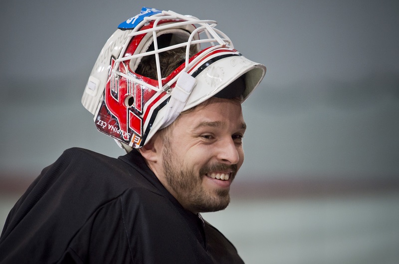 Brankář Dominik Furch (ilustrační foto). Brankář Dominik Furch (ilustrační foto).