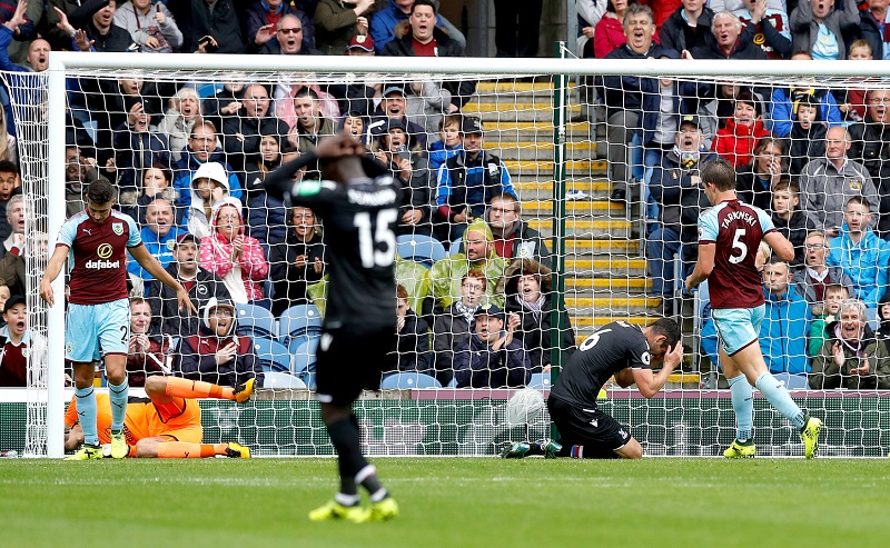 Crystal Palace prohrál v dalším kole anglické ligy s Burnley.
