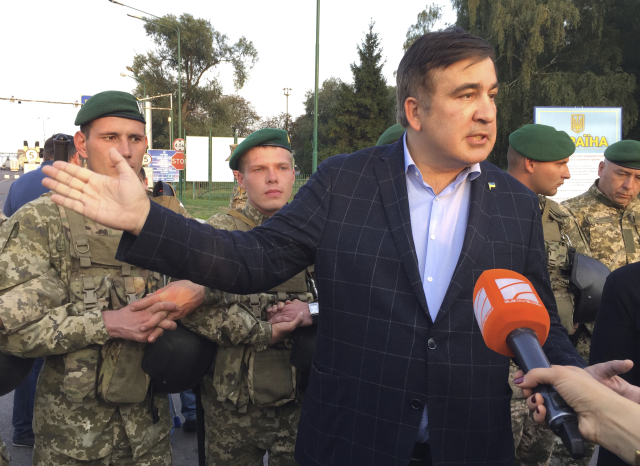 Bývalý gruzínský prezident a oděský gubernátor Michail Saakašivili.