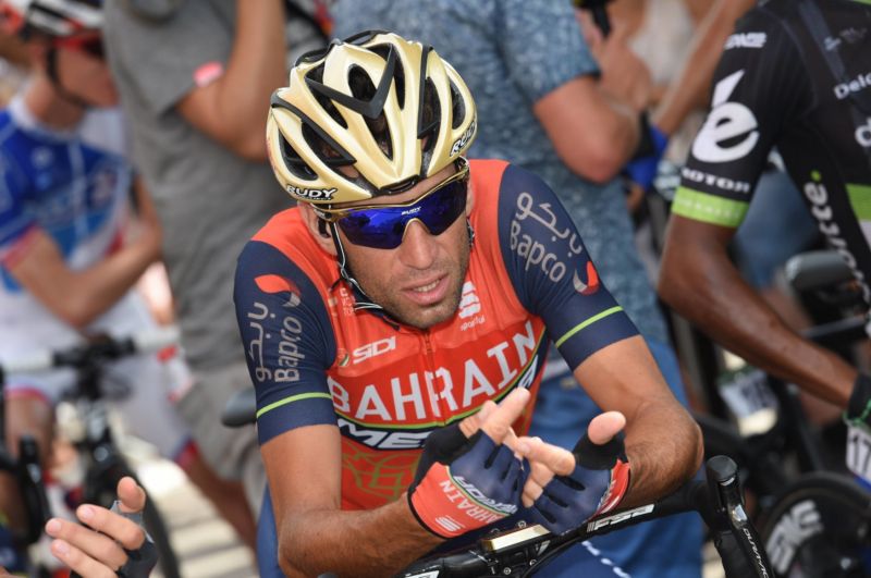 Vincenzo Nibali na španělské Vueltě. Vincenzo Nibali na španělské Vueltě.