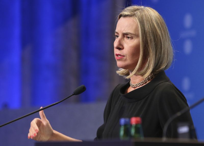 Šéfka unijní diplomacie Federica Mogheriniová.
