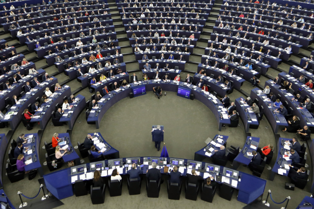 Předseda Evropské komise Jean-Claude Juncker hovoří.