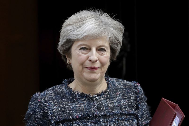 Britská premiérka Theresa Mayová. Britská premiérka Theresa Mayová.