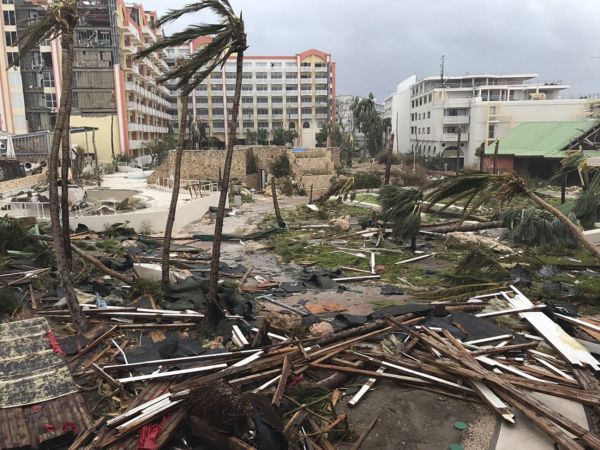 Škody po hurikánu Irma. 