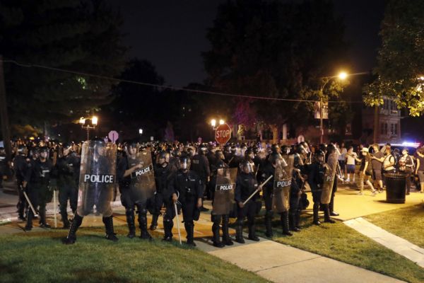 Protesty v St. Louis.