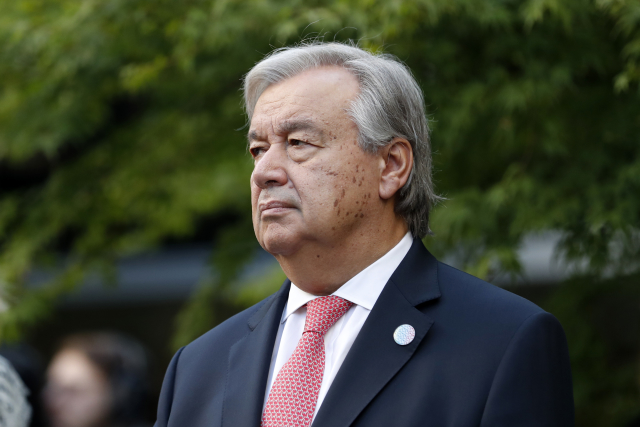 Generální tajemník OSN António Guterres.