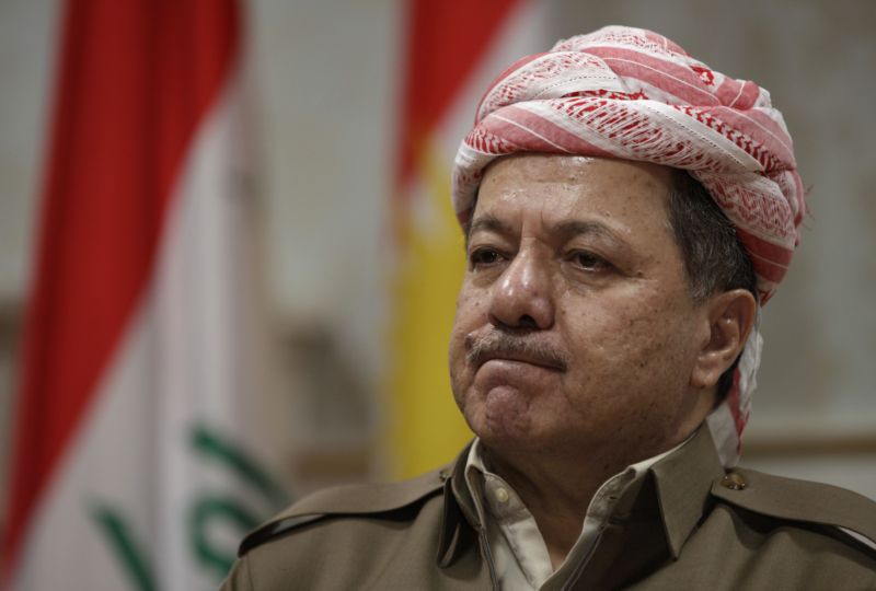 Prezident Kurdistánu Masúd Barzání. Prezident Kurdistánu Masúd Barzání.