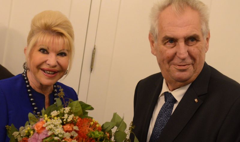 Miloš Zeman a Ivana Trumpová.